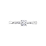Bague Solitaire Hemera Platine Blanc Diamant - Bagues solitaires Femme | Histoire d&rsquo;Or