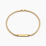 Bracelet Identit&eacute; Genevra Or Jaune - Gourmettes Femme | Histoire d&rsquo;Or