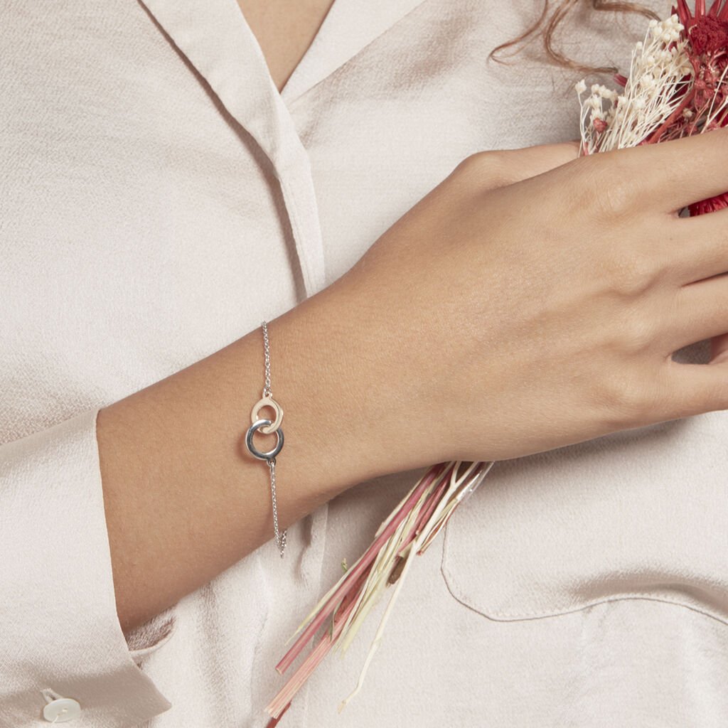 Bracelet Fethi Argent Bicolore - Bracelets Femme | Histoire d’Or