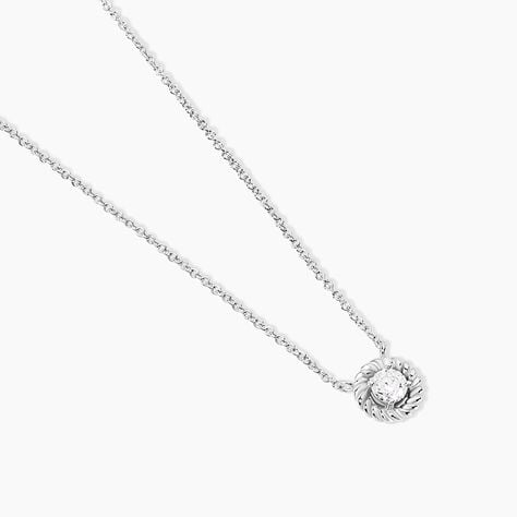 Collier Mori Argent Oxyde De Zirconium - Colliers fantaisie Femme | Histoire d’Or