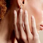 Cr&eacute;oles Sandrine Or Jaune Strass - Boucles d'oreilles cr&eacute;oles Femme | Histoire d&rsquo;Or