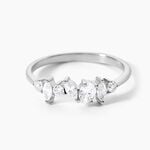 Bague Tapis Rouge Argent Blanc Oxyde De Zirconium - Bagues avec pierre Femme | Histoire d&rsquo;Or