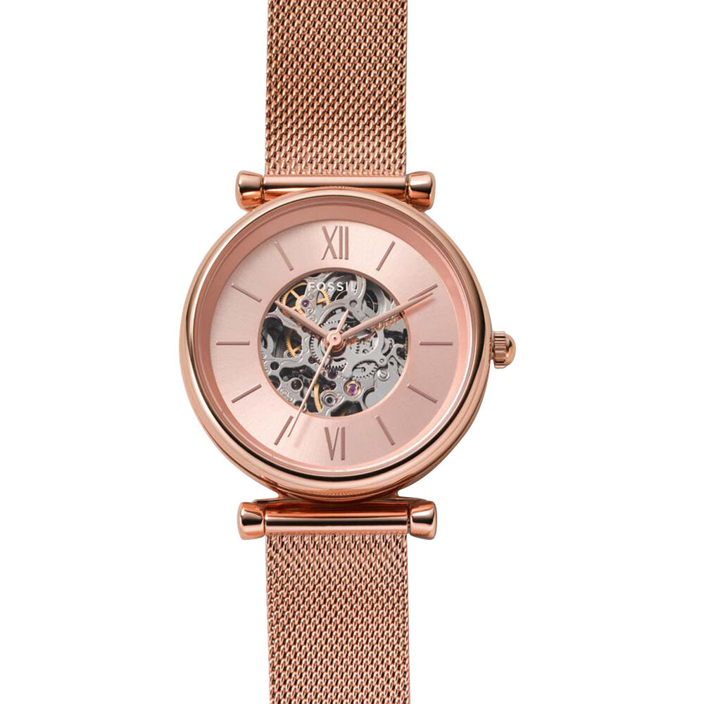 Montre femme fossil rose on sale