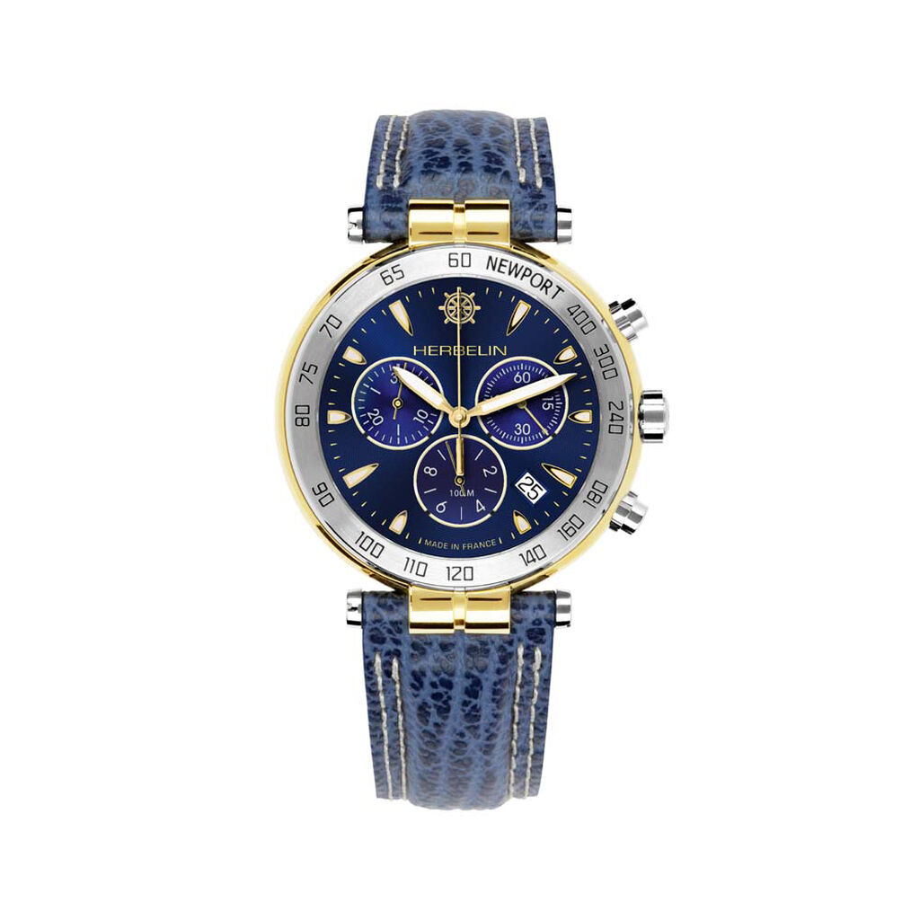 Montre Herbelin Newport Originals Bleu - Montres Homme | Histoire d&rsquo;Or