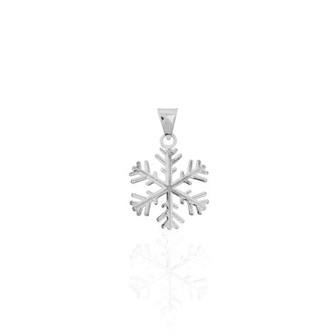 Pendentif Herbertine Flocon Or Blanc - Pendentifs Femme | Histoire d’Or