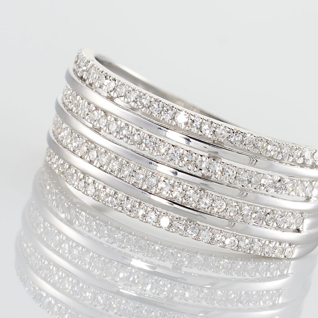 Bague Rayanna Or Blanc Diamant - Bagues avec pierre Femme | Histoire d&rsquo;Or