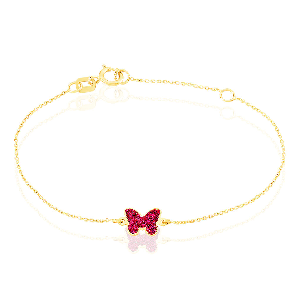 Bracelet Solena Papillon Or Jaune - Bracelets Enfant | Histoire d&rsquo;Or