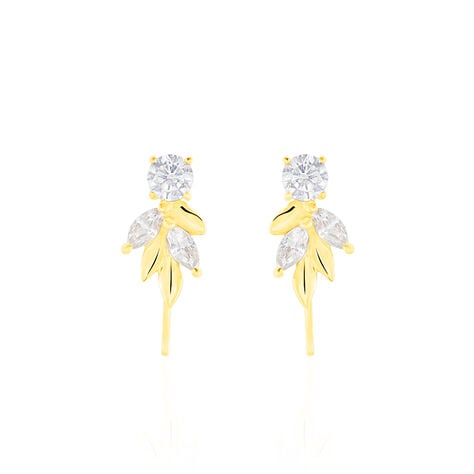 Bijoux D'oreilles Alexine Or Jaune Oxyde De Zirconium - Ear cuffs Femme | Histoire d&rsquo;Or