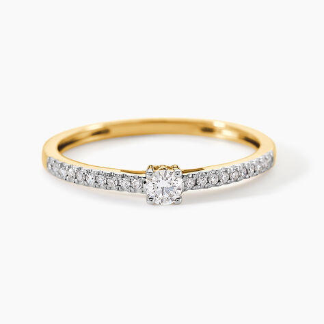 Solitaire Eliisa Or Jaune Diamant - Bagues solitaires Femme | Histoire d&rsquo;Or