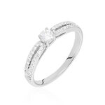 Bague Solitaire Katalina Or Blanc Diamant - Bagues solitaires Femme | Histoire d&rsquo;Or