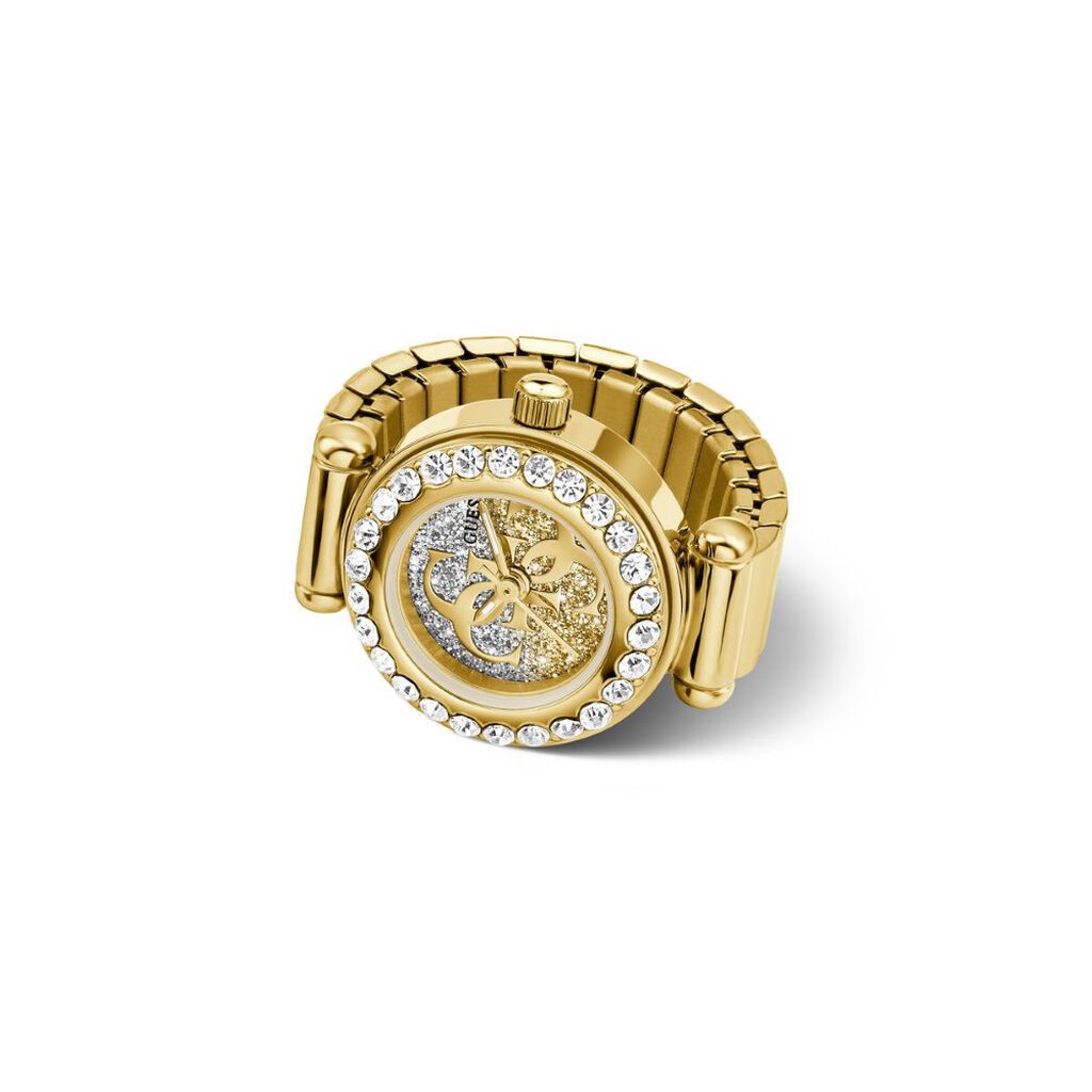 Montre Bague Guess Anna Champagne - Id&eacute;es cadeaux Femme | Histoire d&rsquo;Or