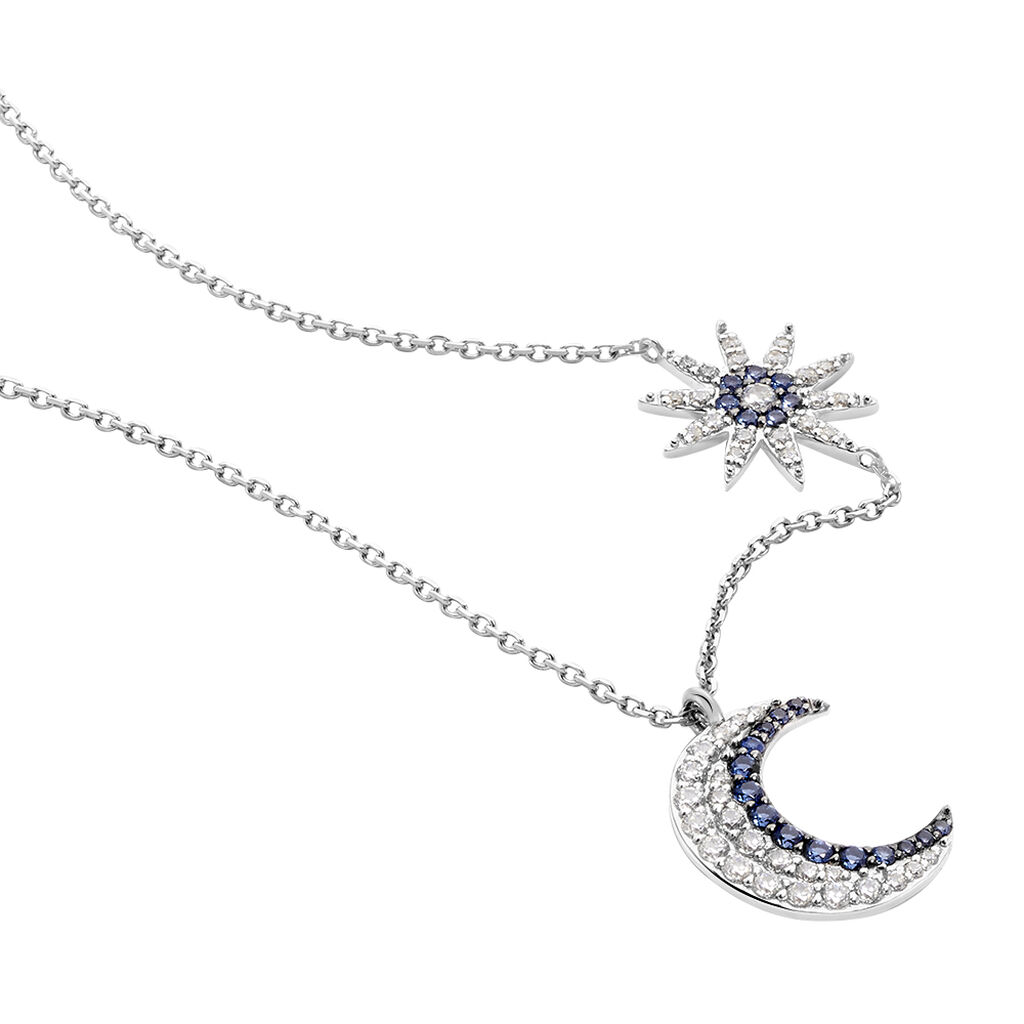 Collier Bekhta Or Blanc Oxyde De Zirconium - Colliers Femme | Histoire d&rsquo;Or