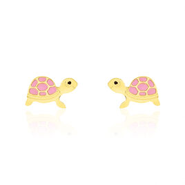 Boucles D'oreilles Puces Cali Tortue Or Jaune - Clous d'oreilles Enfant | Histoire d’Or