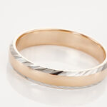 Alliance Argent Bicolore Nolan - Alliances Homme | Histoire d&rsquo;Or