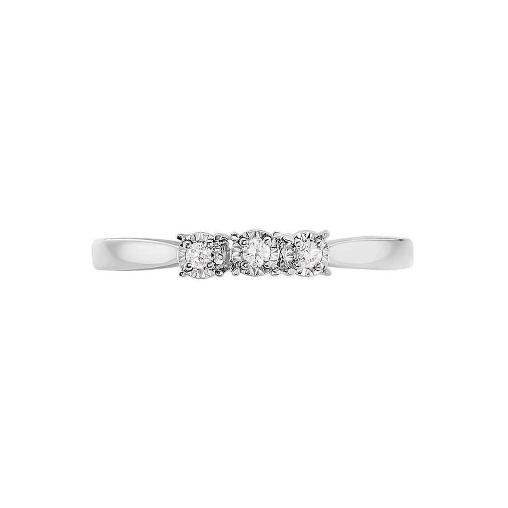 Bague Diamotion Or Blanc Diamant - Bagues avec pierre Femme | Histoire d’Or