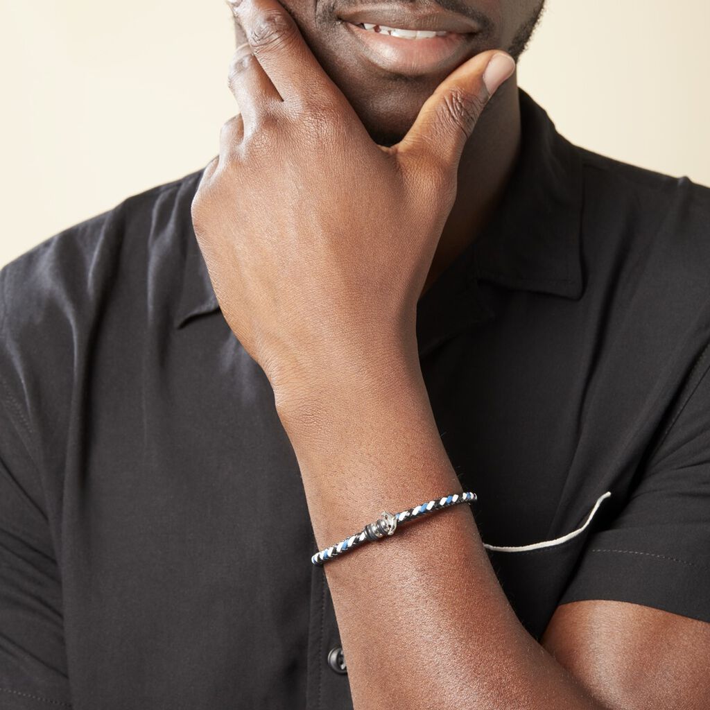 Bracelet Axel Acier Blanc - Bracelets Homme | Histoire d’Or