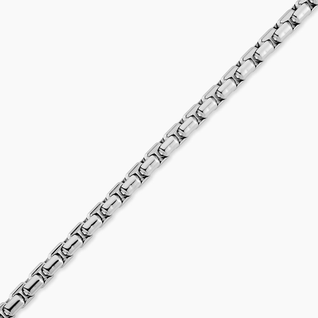Bracelet Micah Acier Blanc - Bijoux sans pierre Homme | Histoire d&rsquo;Or