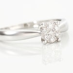 Bague Solitaire Artemis Or Blanc Diamant - Bagues solitaires Femme | Histoire d&rsquo;Or