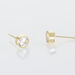 Boucles D'oreilles Puces Elda Serti Clos Or Jaune Oxyde De Zirconium - Clous d'oreilles Femme | Histoire d’Or