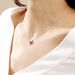 Collier Angie Or Blanc Saphir Diamant - Colliers Femme | Histoire d’Or