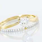 Bague Mohira Or Jaune Oxyde De Zirconium - Bagues avec pierre Femme | Histoire d&rsquo;Or