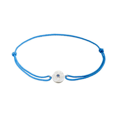 Bracelet Einatae Or Blanc Saphir - Bracelets cordon Femme | Histoire d’Or