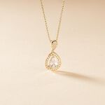 Collier Brigita Plaqu&eacute; Or Jaune Oxyde De Zirconium - Colliers Femme | Histoire d&rsquo;Or