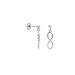 Boucles D'oreilles Pendantes Nohemi Argent Blanc Oxyde De Zirconium - Boucles d'oreilles fantaisie Femme | Histoire d’Or