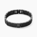 Bracelet Lacoste Metropole Acier Noir - Bijoux sans pierre Homme | Histoire d&rsquo;Or