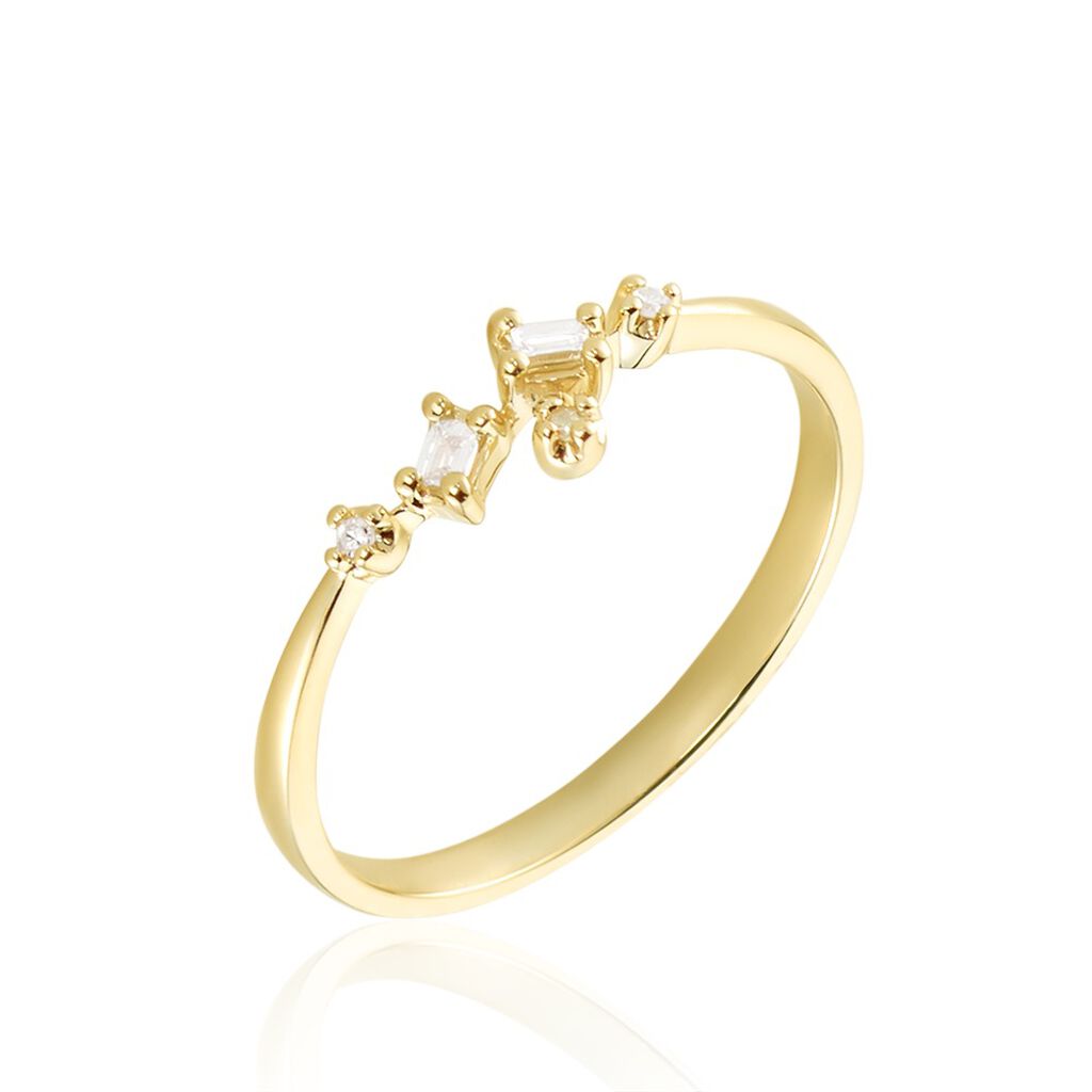 Bague Joy Or Jaune Diamant - Bagues avec pierre Femme | Histoire d’Or