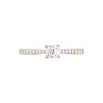 Bague Solitaire Hemera Or Rose Diamant - Bagues solitaires Femme | Histoire d&rsquo;Or