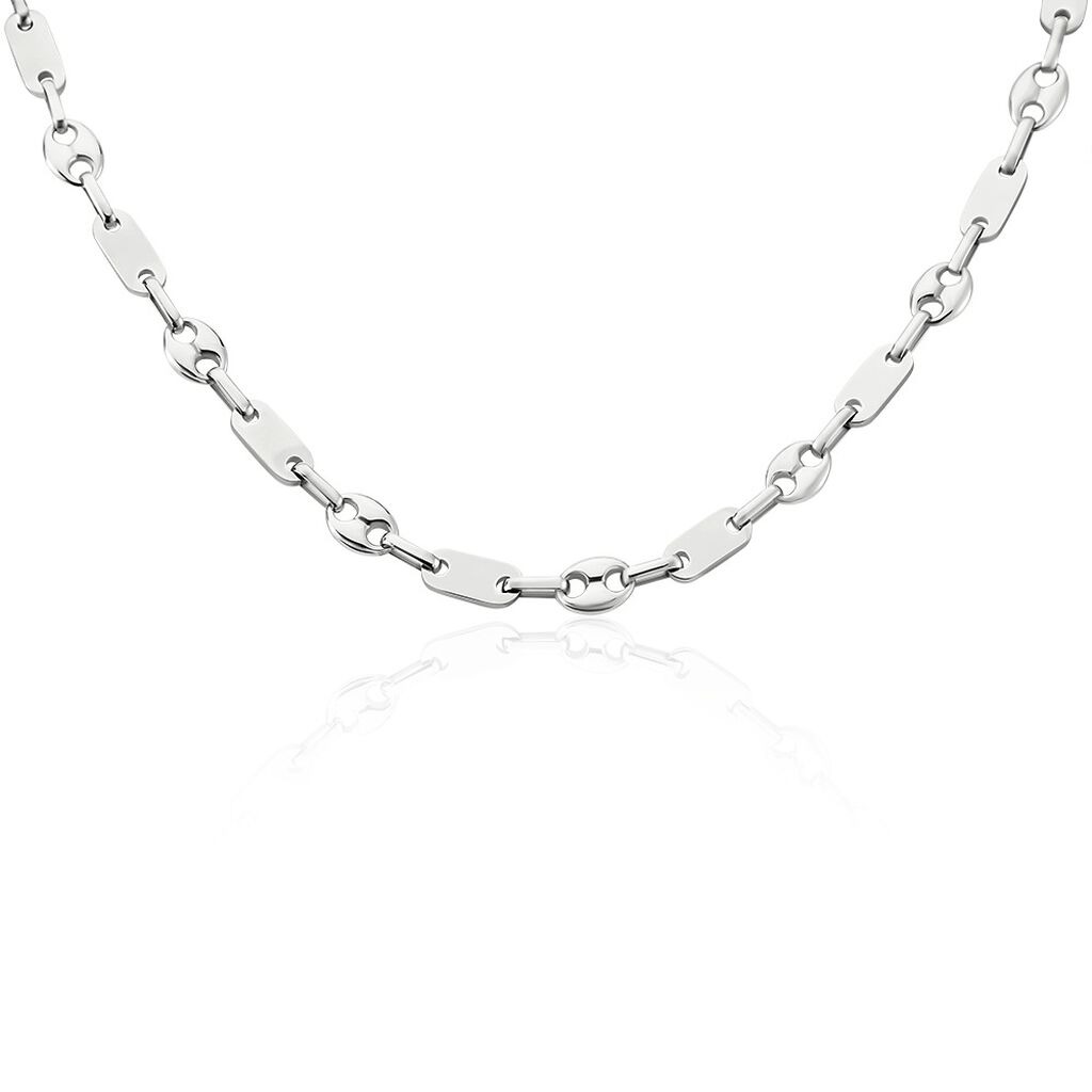 Collier Kobe Acier Blanc - Colliers fantaisie Homme | Histoire d’Or