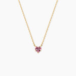 Collier Avaya Argent Dor&eacute; A L'Or 750/1000 Oxyde De Zirconium - Colliers Enfant | Histoire d&rsquo;Or