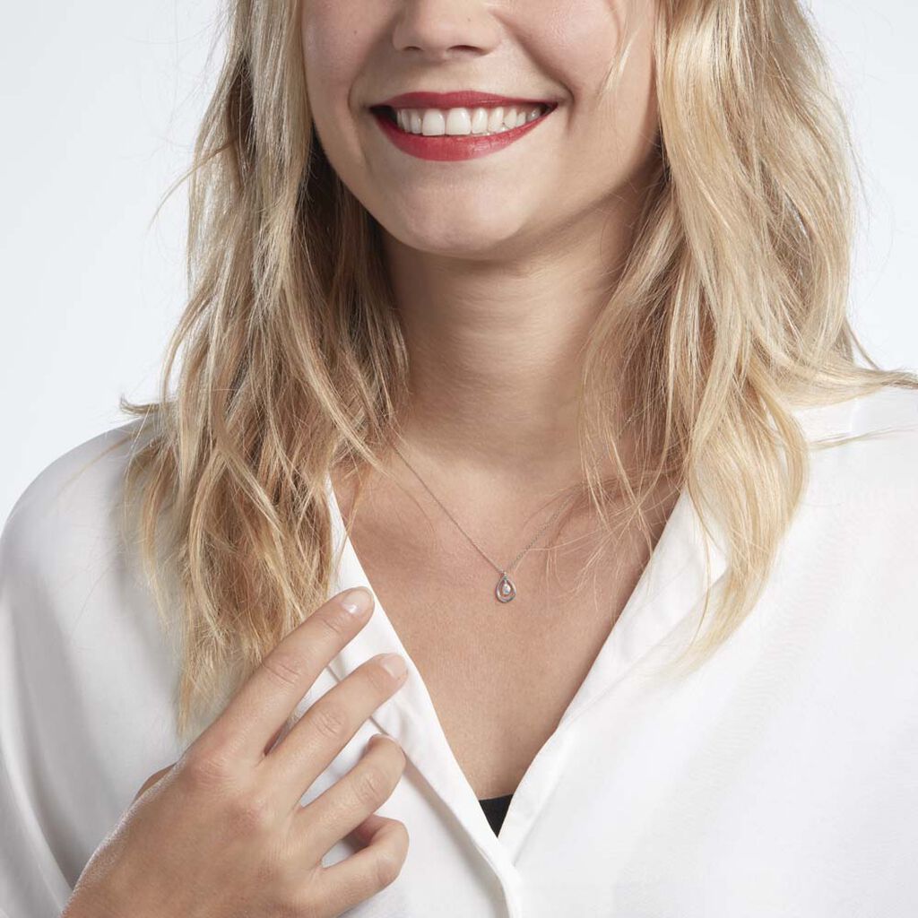 Collier Momaza Or Blanc Diamant - Colliers Femme | Histoire d’Or