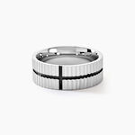 Bague Odin Acier Bicolore - Bagues fantaisie Homme | Histoire d&rsquo;Or