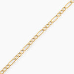 Bracelet Cameo Maille Altern&eacute;e 1/3 Or Jaune - Bracelets cha&icirc;ne Homme | Histoire d&rsquo;Or