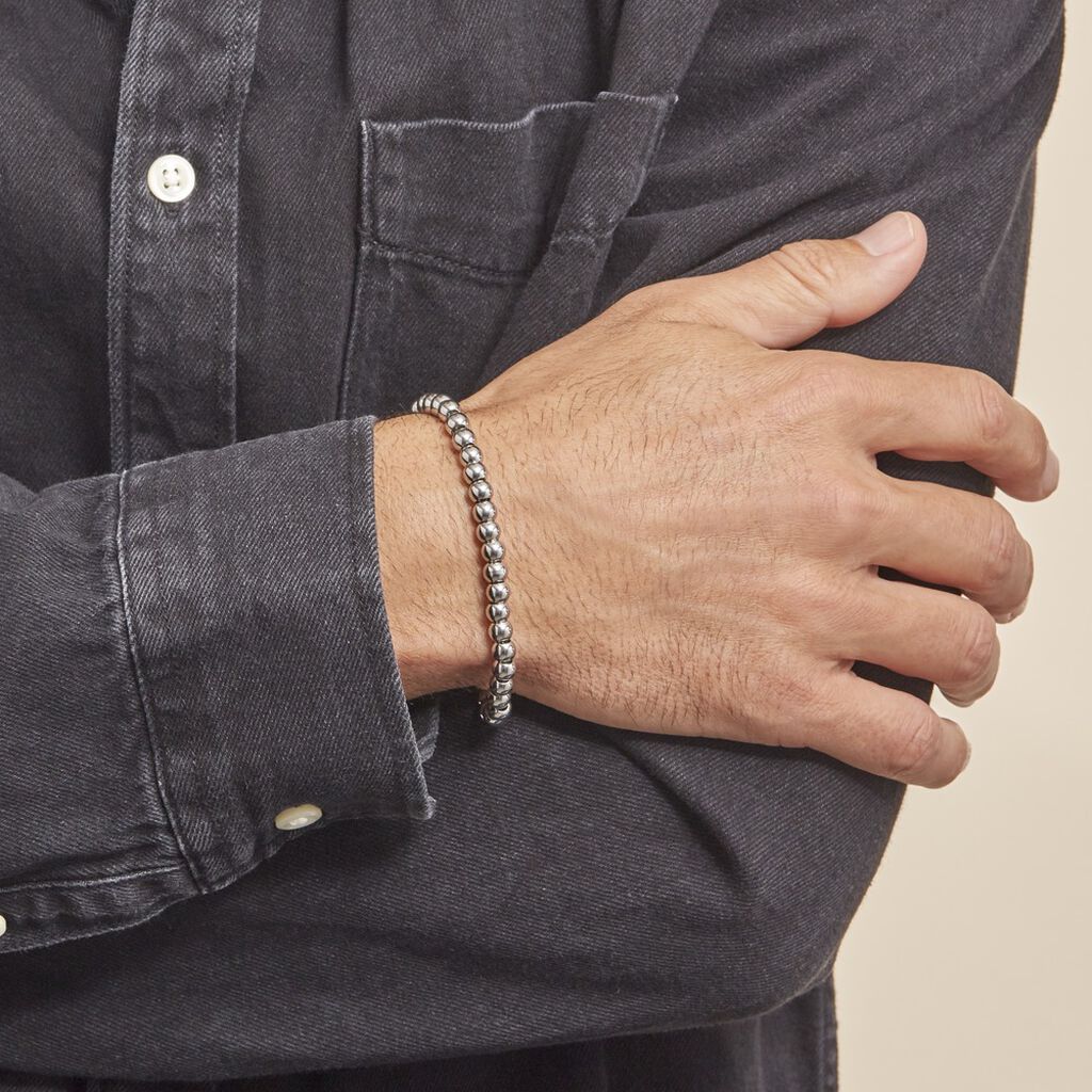 Bracelet Acier Blanc Daryll - Bracelets Homme | Histoire d’Or