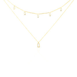 Collier Ginna Or Jaune Oxyde De Zirconium - Colliers doubles et triples chaînes Femme | Histoire d’Or