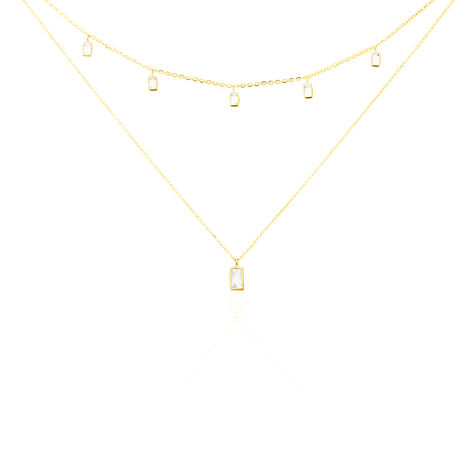 Collier Ginna Or Jaune Oxyde De Zirconium - Colliers doubles et triples chaînes Femme | Histoire d’Or