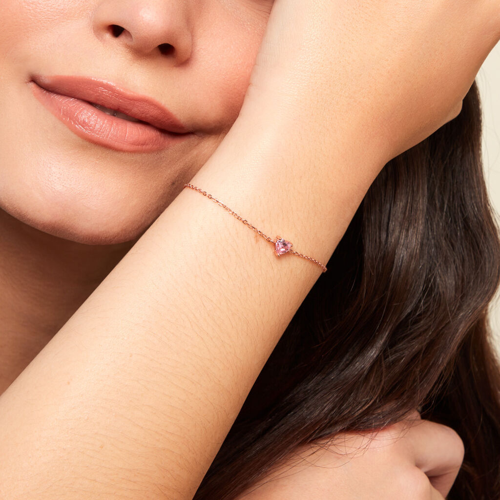 Bracelet Kelvyn Argent Rose Oxyde De Zirconium - Bracelets Femme | Histoire d’Or