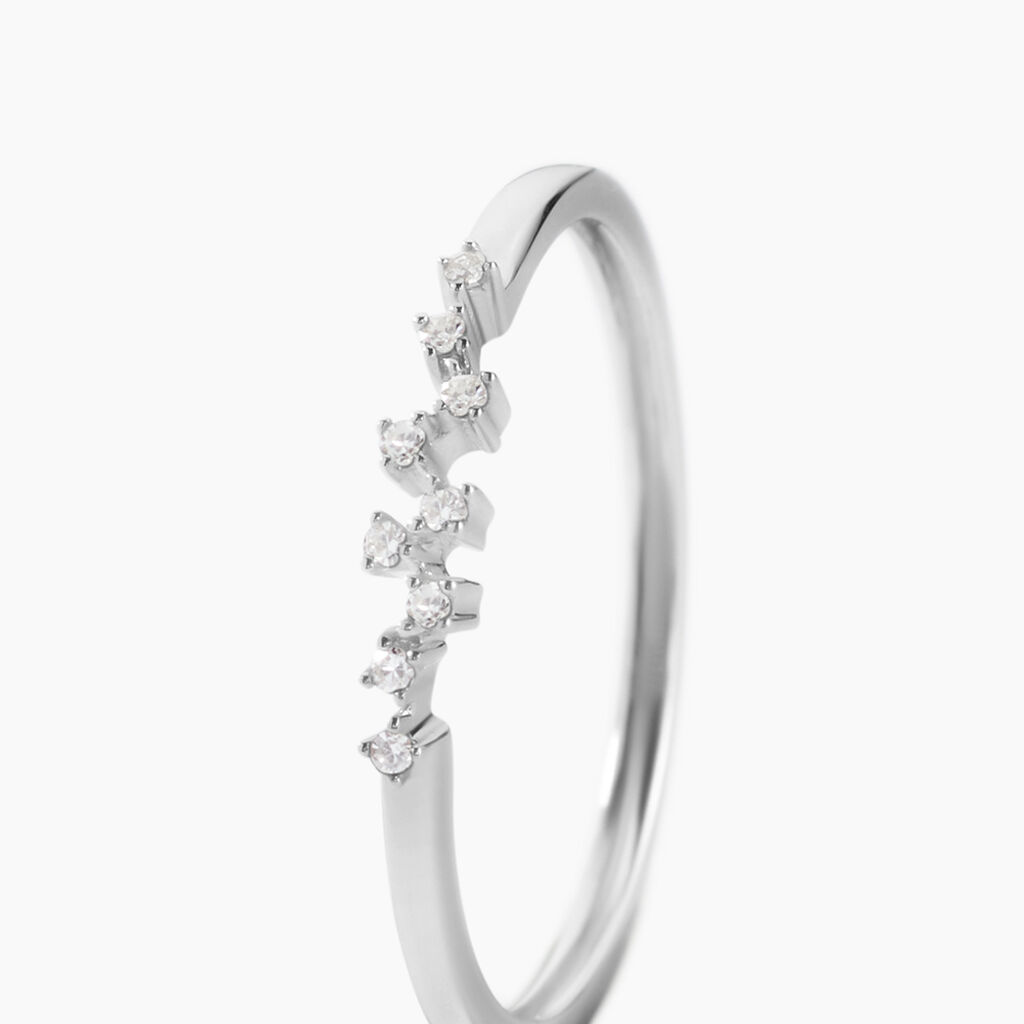 Bague Talna Or Blanc Diamant - Bagues avec pierre Femme | Histoire d&rsquo;Or