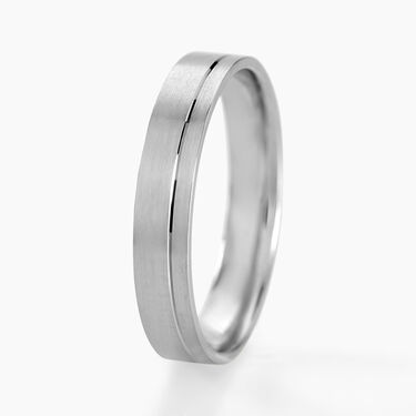 Alliance Tyffen Ruban Plat Argent Blanc