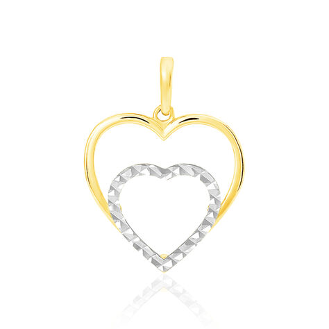 Pendentif Eudocie Double Coeurs Or Bicolore - Pendentifs Coeur Femme | Histoire d’Or