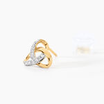 Boucles D'oreilles Puces Constellation Or Jaune Diamant - Clous d'oreilles Femme | Histoire d&rsquo;Or