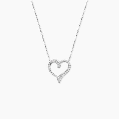 Collier Miliza Argent Blanc Oxyde De Zirconium - Colliers fantaisie Femme | Histoire d&rsquo;Or