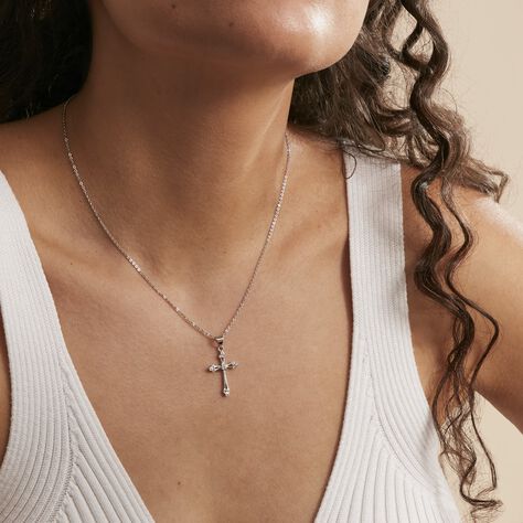 Collier Medusa Argent Blanc Oxyde De Zirconium - Colliers fantaisie Femme | Histoire d’Or