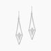 Boucles D'oreilles Pendantes Tylee Argent Blanc - Boucles d'oreilles fantaisie Femme | Histoire d’Or
