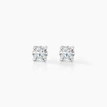 Boucles D'oreilles Puces Aphrodite Or Blanc Diamant - Clous d'oreilles Famille | Histoire d&rsquo;Or