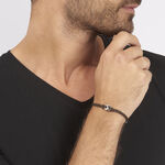 Bracelet Fabrice Acier Blanc - Bracelets cordon Homme | Histoire d&rsquo;Or