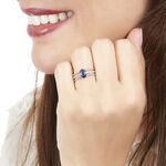 Bague Andrea Or Blanc Saphir Et Diamant - Bagues solitaires Femme | Histoire d&rsquo;Or